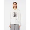 Max Mara Taddeo Cream Virgin Wool Sweater In White