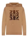 Max Mara Taddeo Sweatshirt With Brush Embroidery In Brown