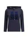 Max Mara Taddeos Hoodie In Wool In Blue