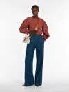 Max Mara Taffeta Blouse In Rust