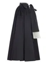 Max Mara Knee Length Dress Bow Detail In Black