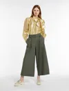 Max Mara Taffeta Pussy-bow Shirt In Gold