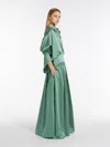 Max Mara Taffeta Shirt In Jade