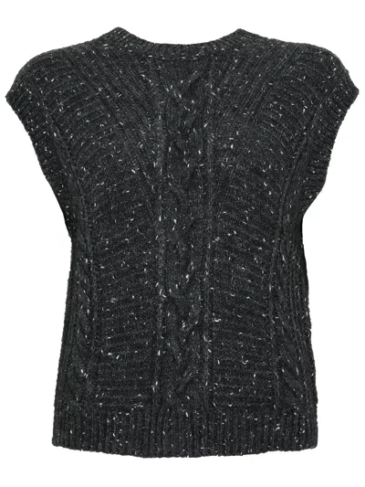 Max Mara 'taffy' Vest  Studio In Black