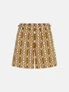 Max Mara 'taiga' Brown Cotton Shorts In Brown