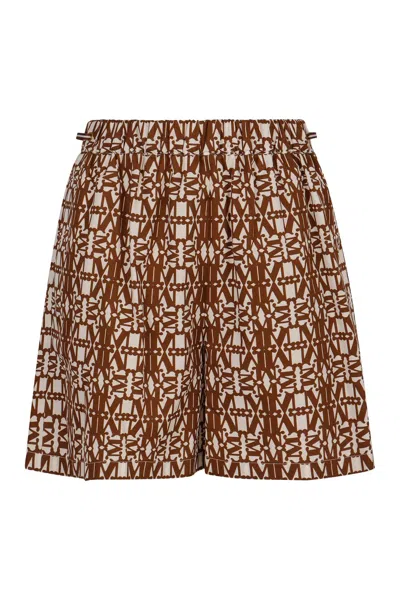 MAX MARA MAX MARA TAIGA PRINTED COTTON SHORTS