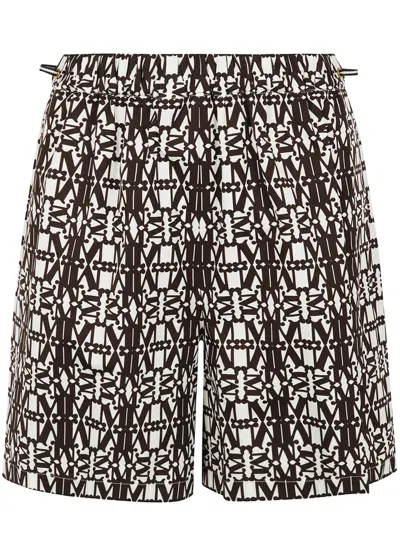 MAX MARA MAX MARA TAIGA PRINTED POPLIN SHORT CLOTHING