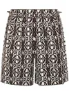 Max Mara Taiga Printed Poplin Short Clothing In White