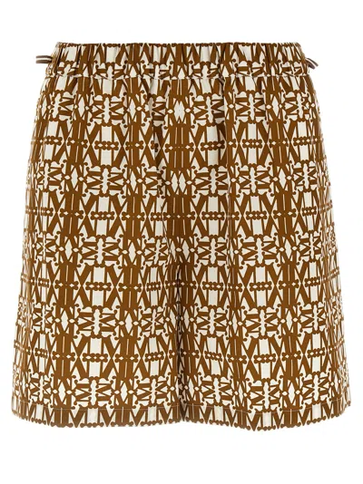 Max Mara Taiga Shorts In Brown