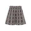 Max Mara Taiga Printed Poplin Short Clothing In Brown