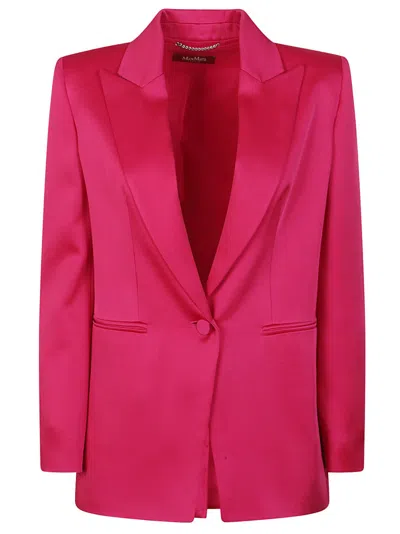 MAX MARA MAX MARA TAILORED ACETATE BLAZER WITH SHARP LAPEL