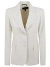 Max Mara Tailored Beige Blazer With Classic Lapel
