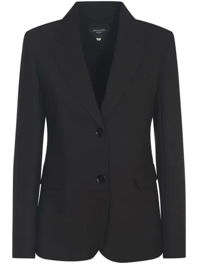 Max Mara Tailored Black Blazer With Classic Lapel