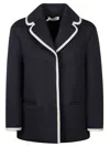 Max Mara Tailored Black Jacket In Gold