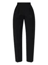 Max Mara Pinstripe Pants In Black