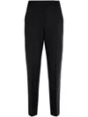 Max Mara Virgin Wool And Mohair Trouser In Black