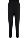 Max Mara Tailored High-waisted Trousers In Black