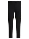 Max Mara Slim Cropped Trousers With Mid-rise Waist In Black