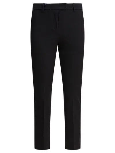 MAX MARA MAX MARA TAILORED BLACK TROUSERS WITH CONCEALED FASTENING