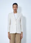 Max Mara Tailored Blazer In White