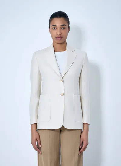 Max Mara Tailored Blazer In White