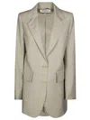 Max Mara Tailored Blazer With Classic Lapel In Multi