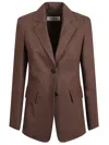 Max Mara Tailored Brown Jacket In Brown