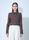 Max Mara Belted Jacket With Buttoned Cuffs And Epaulettes In Brown