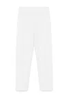 Max Mara Cropped White Pants With Tailored Silhouette In White