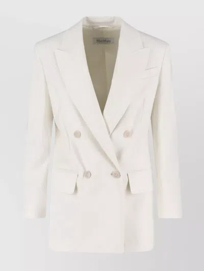 MAX MARA TAILORED DOUBLE-BREASTED JACKET FLAP POCKETS