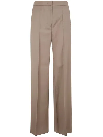 Max Mara Tailored "fernet" Trousers In Brown