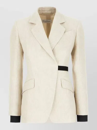 Max Mara Tailored Jacket And Waistcoat Belt Detail In Multi
