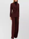 Max Mara Tailored Jacket Notched Lapels In Red