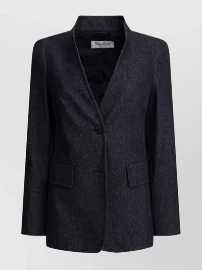 Max Mara Tailored Jackets Back Vent In Black