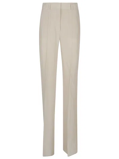 Max Mara Agami Straight-leg Trousers In White