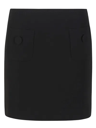 MAX MARA MAX MARA TAILORED MINI SKIRT WITH BUTTON-ADORNED POCKETS
