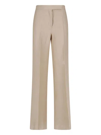 Max Mara Tailored Pants In Brown
