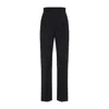 Max Mara Tailored Pinstripe Trousers With High Waist And Pleated Front In Blue