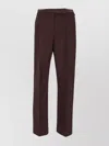 Max Mara Tailored Pleated Trousers With Pockets In Brown