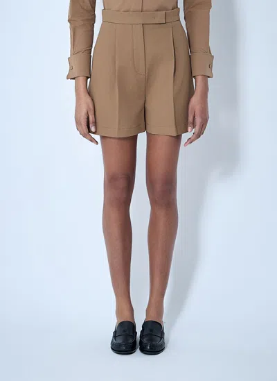 Max Mara Tailored Shorts In Beige