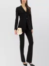 Max Mara Tailored Slim Fit Trousers Pockets Belt Loops In Black