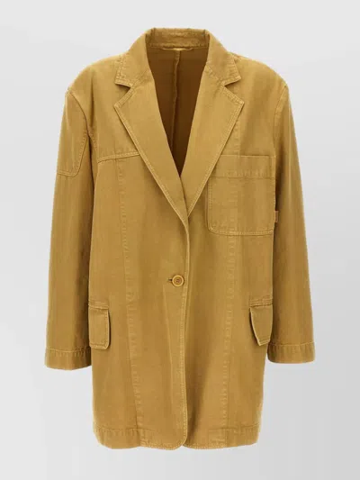 MAX MARA TAILORED STITCHED POCKETED VENT BLAZER