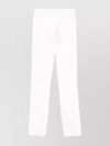 Max Mara Tailored Straight Leg Trousers With Belt Loops In White