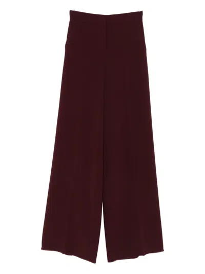 Max Mara Tailored Trousers In Red