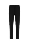 Max Mara Black Slim Flat Front Pants In Black