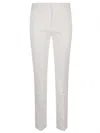 Max Mara Straight-leg Tailored Pants In Lightweight Cotton In White