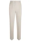Max Mara Tailored Trousers With Smooth Finish In White