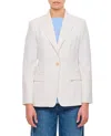 Max Mara Tailored White Jacket With Wide Lapels In White