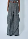 Max Mara Tailored Wool-and-silk Pants In Gray