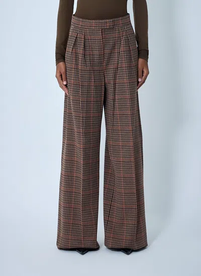 Max Mara Tailored Wool-blend Pants In Multi